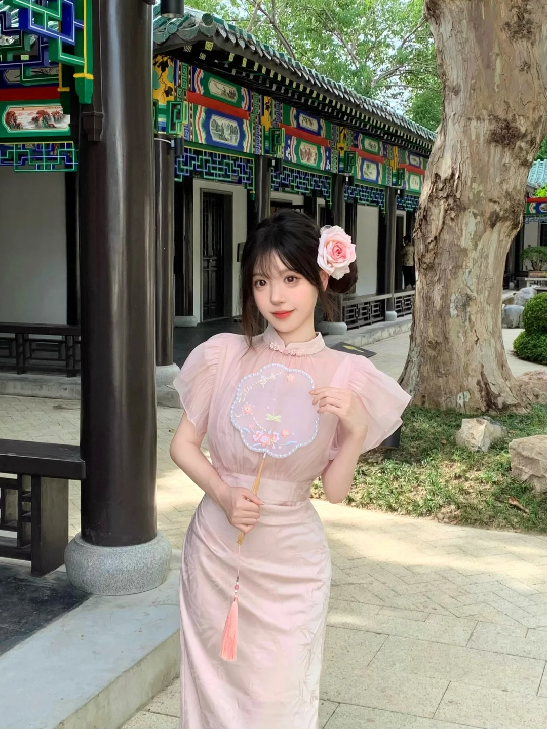 存一些新中式拍照姿势
