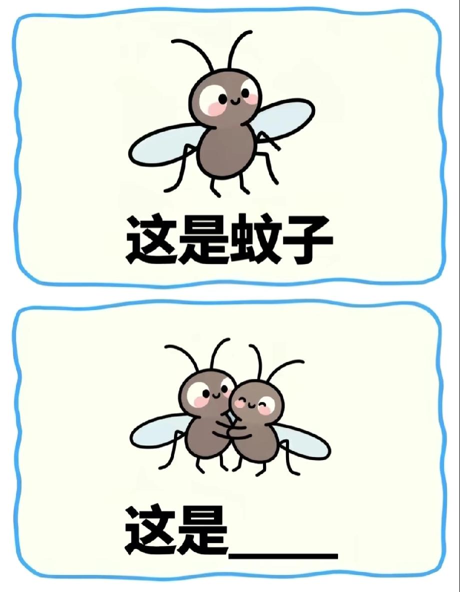 看到这对秀恩爱的蚊子，我酸了：连蚊子都有对象了，我却还在单身？评论区有同款吗？