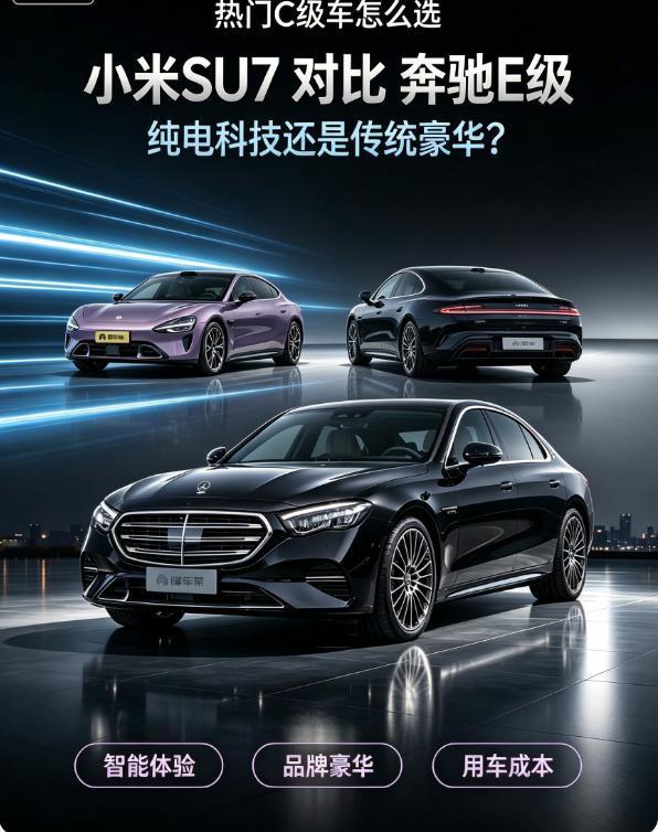 小米SU7和奔驰E级怎么选？
有一说一，这两台车根本不是常规意义上的同级竞品，选
