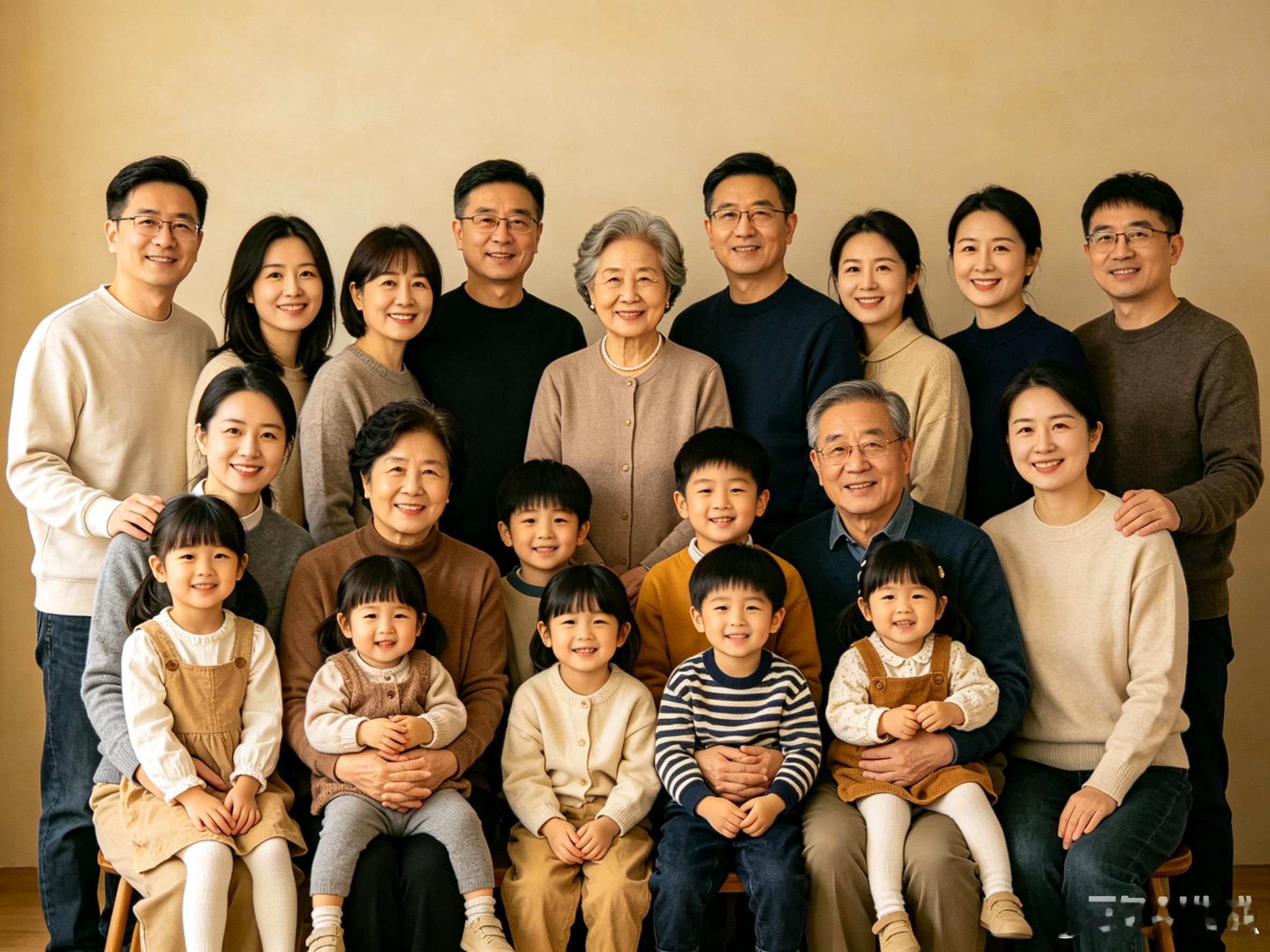 妈妈生了9个孩子又有了30个孙辈一辈子，就围着孩子转广东一位妈妈，生了9个娃。好