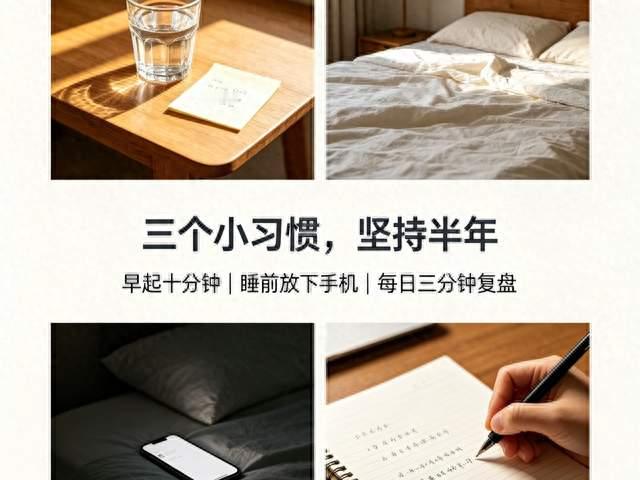 3个不起眼的小习惯，坚持半年，生活发生肉眼可见的改变
