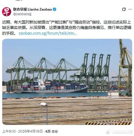 新加坡终究难逃一劫，如今孤立无援美国针对新加坡的调查全面落地，强行扣上强迫劳动、