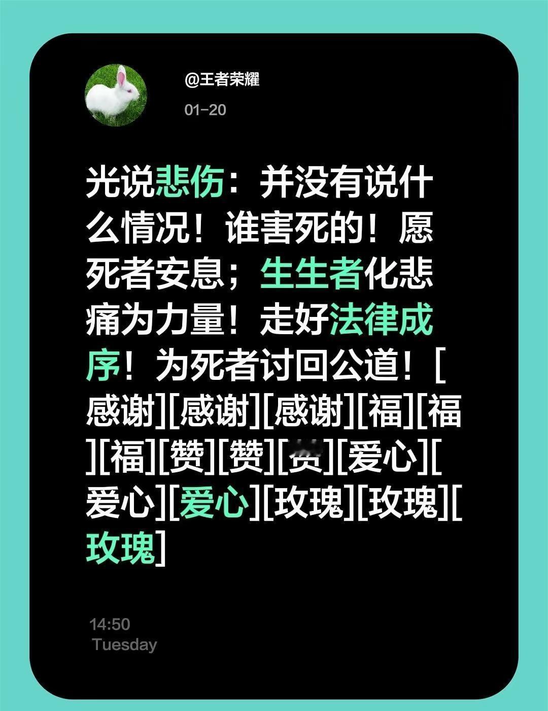 我评论了@@是大山呀 的作品：光说悲伤：并没有说什么情况！谁害死的！愿死者安息；