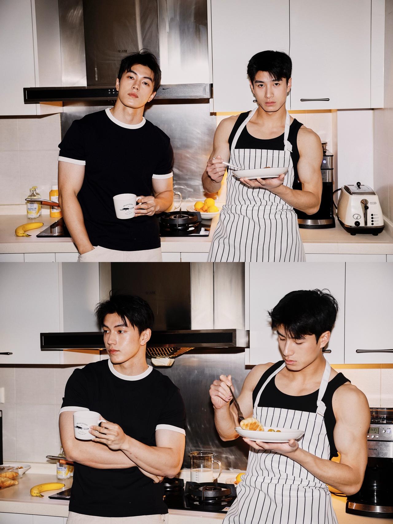 一起吃早餐📷围裙帅哥 深圳男生拍照 摄影