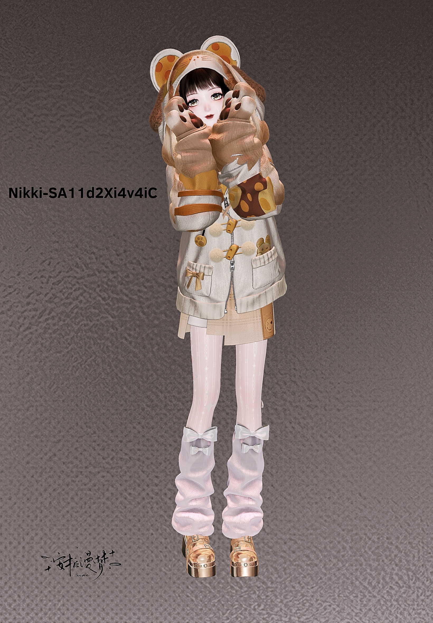 绘安酌春这里有一只小熊Nikki-SA11d2Xi4v4iC闪耀暖暖搭配师闪耀暖