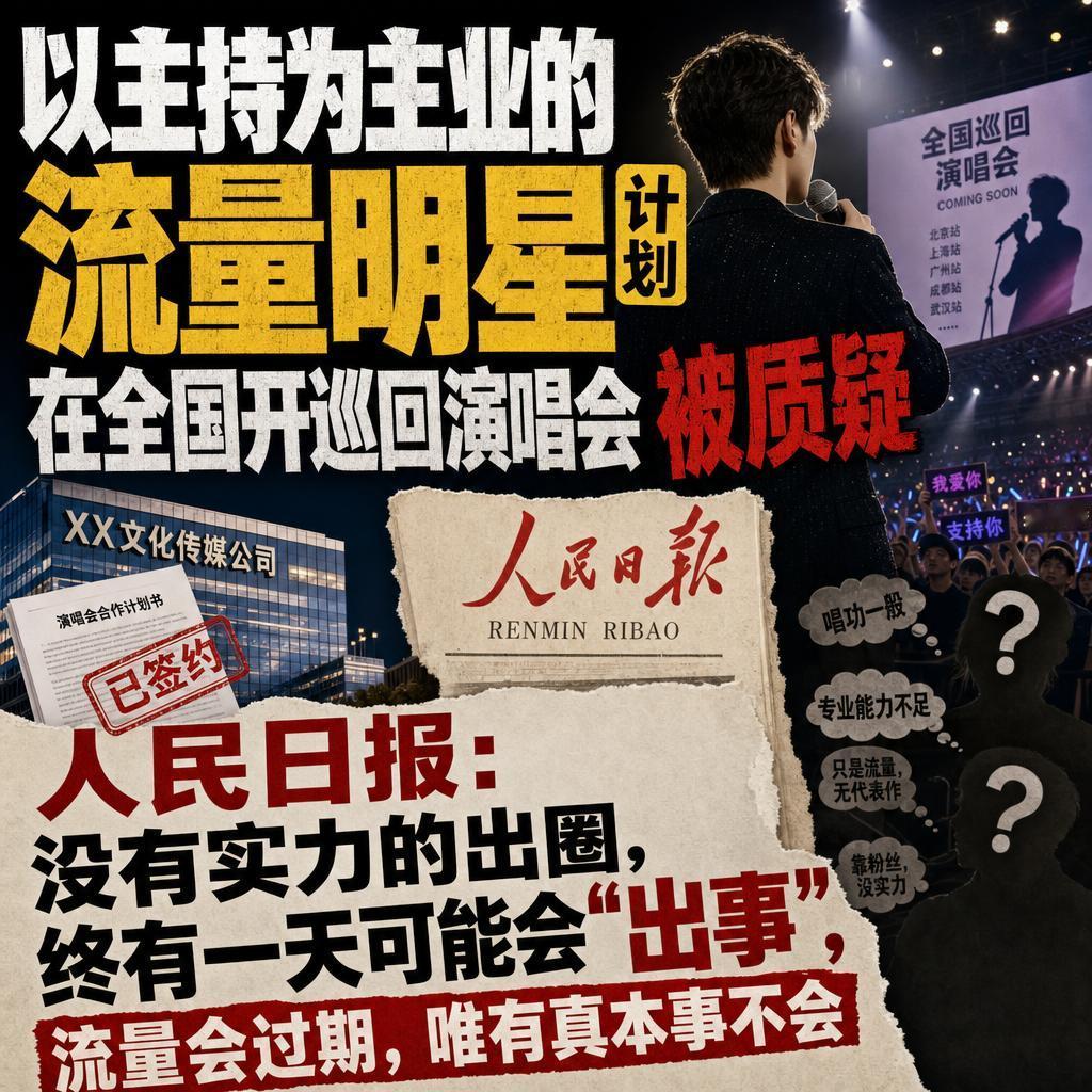 流量明星都觉得只要有粉丝、有热度，开演唱会就是顺理成章的事。
但2026年6月2