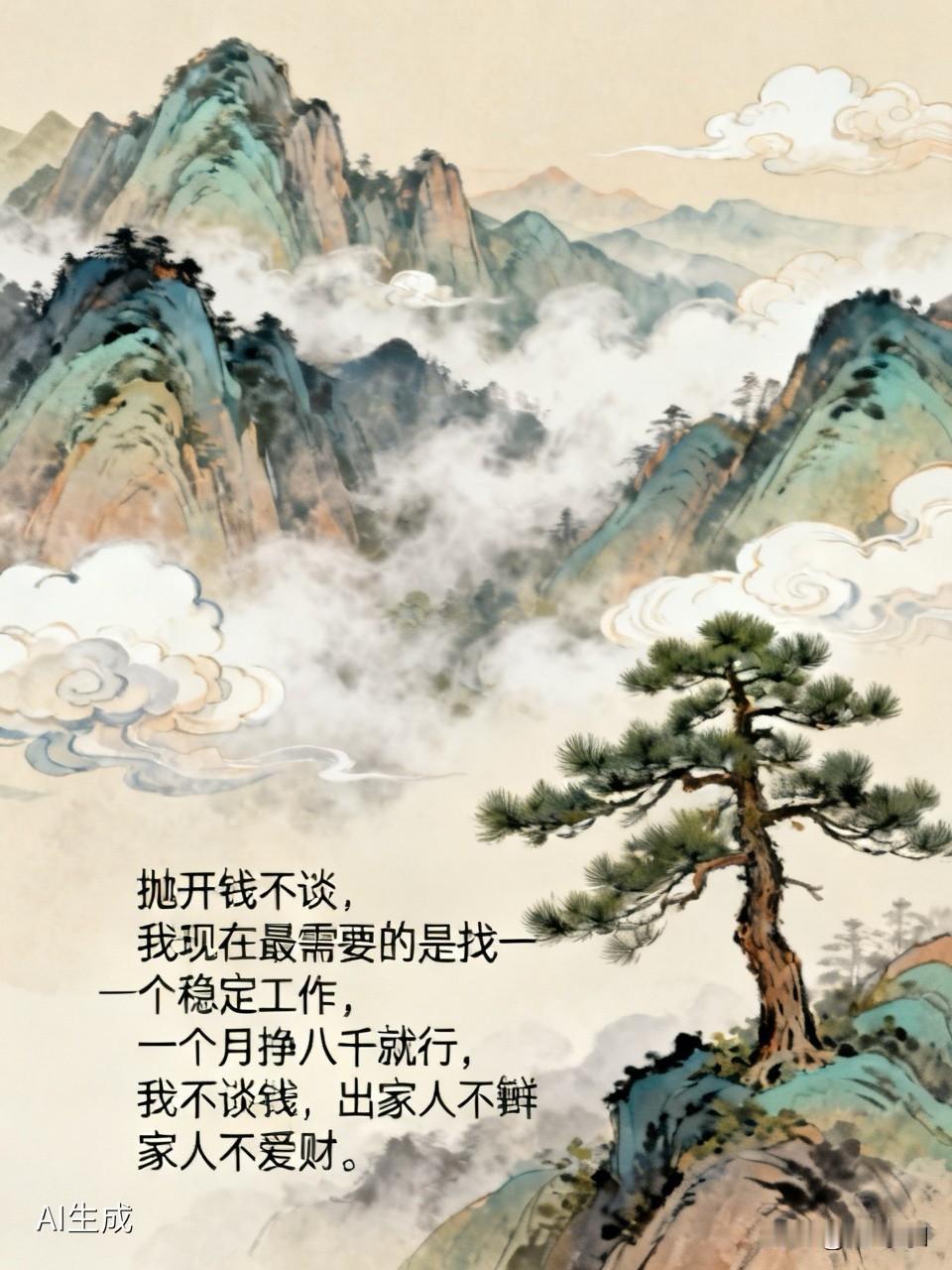 这个社会不谈钱，谈什么呢？谈人生吧，人生在世都是幸福，只要活着，看今生世界谁又不