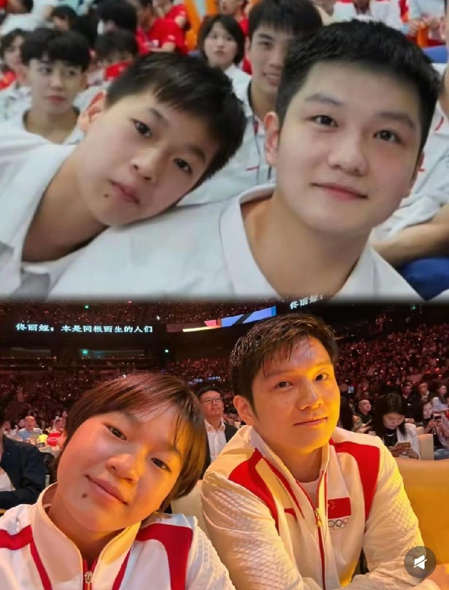 谁懂啊！婵宝和樊振东这三年，变化全在眼睛里✨
 
广东队的“亲兄妹”，真的看哭了