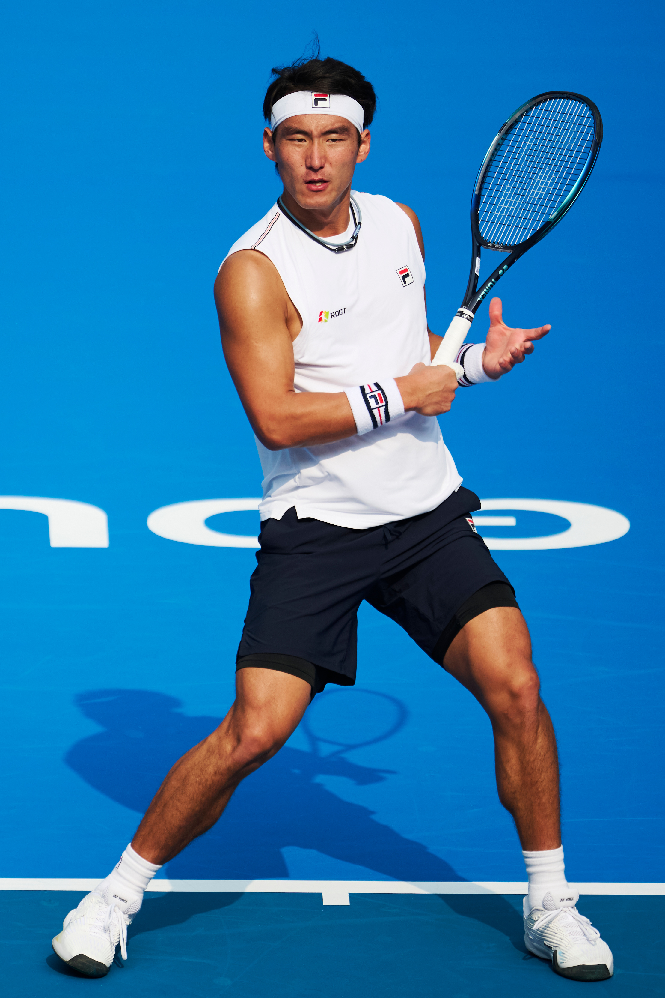 酷酷的布云朝克特！戴头巾的小布也超带感！摄影：记者 李建艺网球talking大会