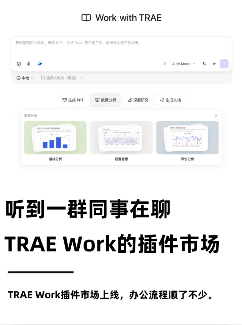 听到一群同事在聊TRAE Work的插件市场