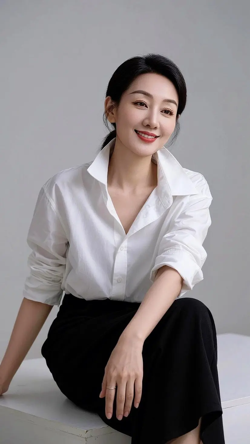 AI简约白衬衫写真 ai创作 广告分成玩法达人伙伴计划