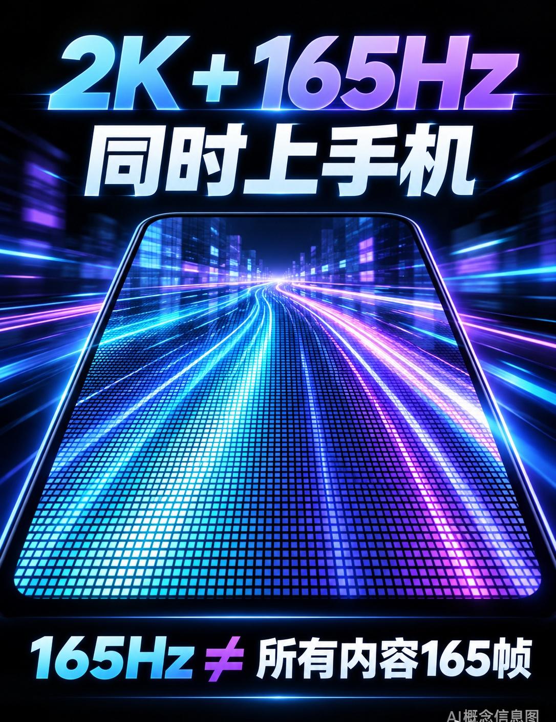 2K和165Hz终于同时出现在一块手机屏上，但买之前最好先弄清一件事：165Hz