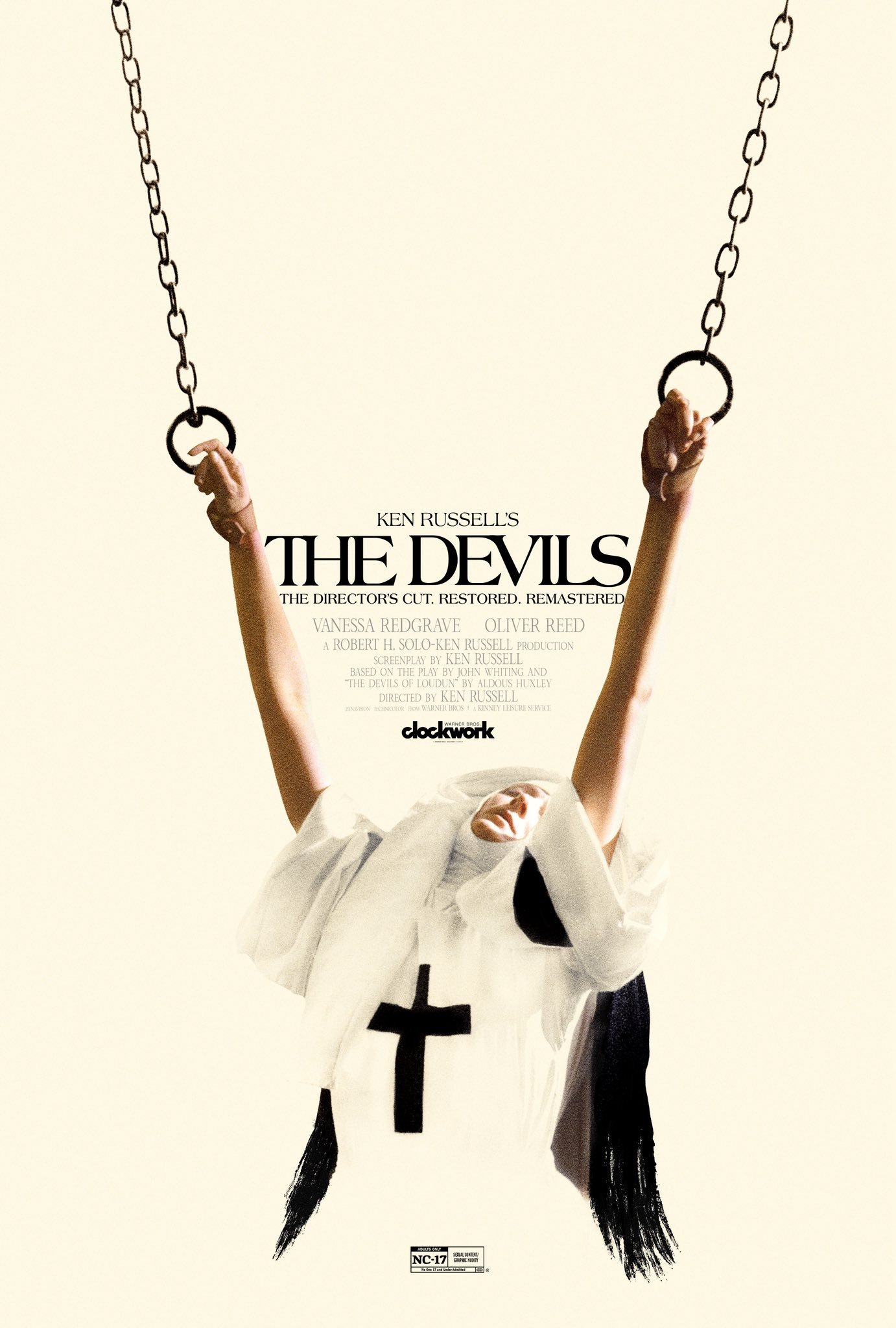 关于这次肯·罗素导演的《卢丹的恶魔》全新4K修复版，恢复了片中最著名的两段被删内