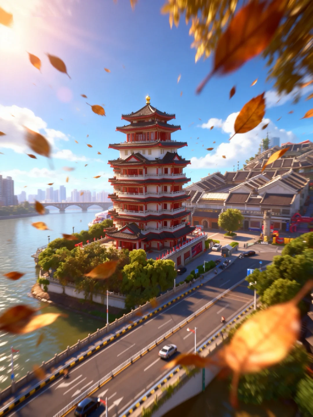 当我用游戏CG风 打开我拍下的惠州📷