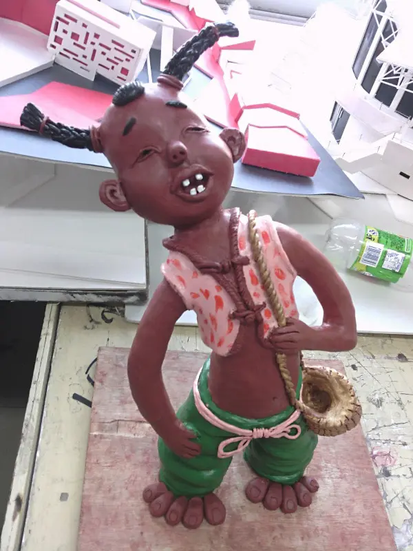 大学时的泥塑作业