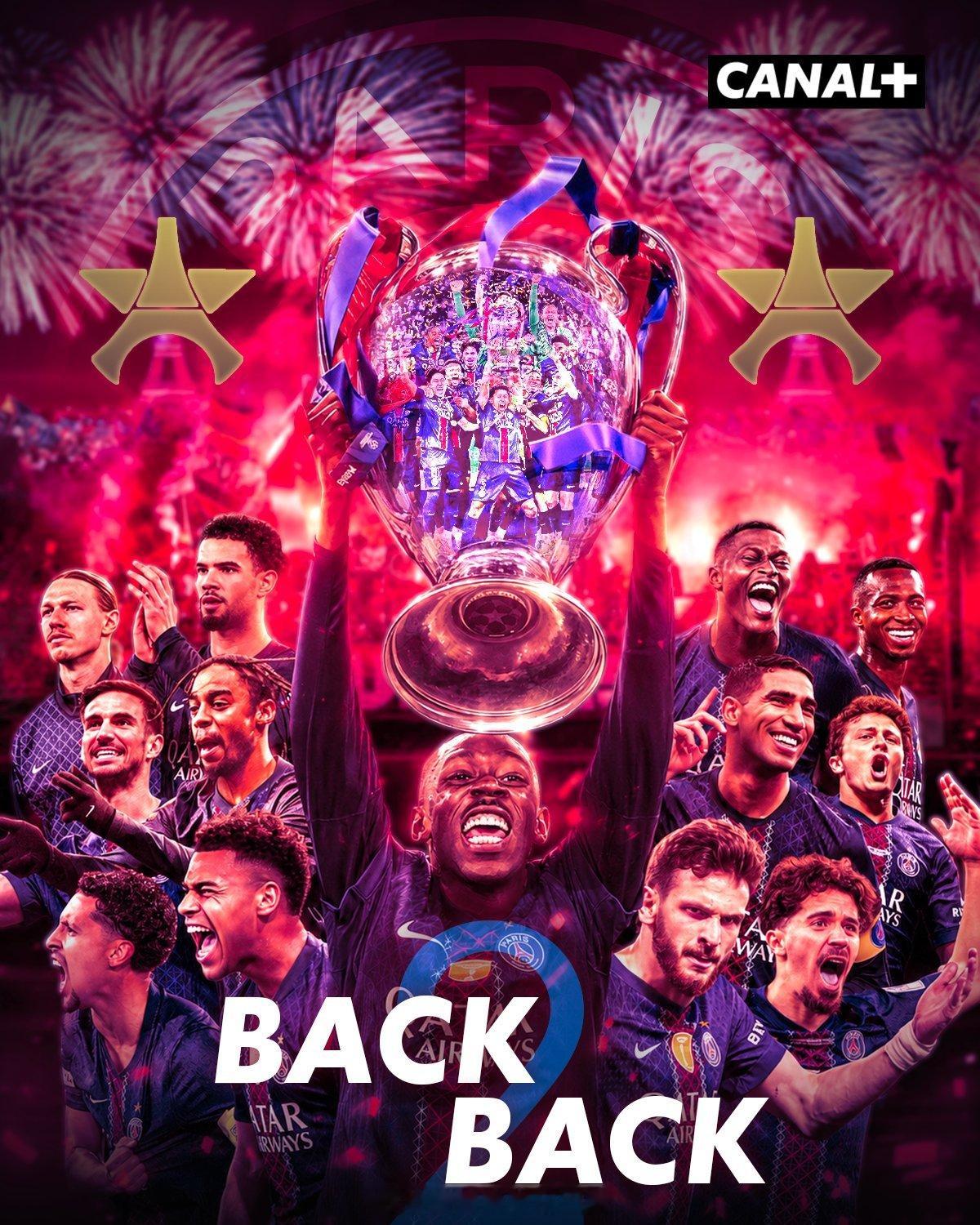 巴黎卫冕欧冠 Back 2 back 今天赢的好幸苦！欧冠决赛