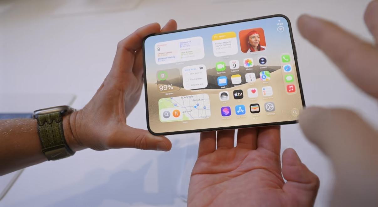 苹果首款折叠iPhone杀疯了！双屏拍照功能，解决所有人拍照痛点
苹果正式推出旗
