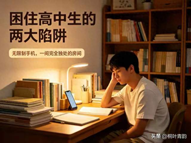 困住高中生的两大陷阱：无限制手机，一间完全独处的房间