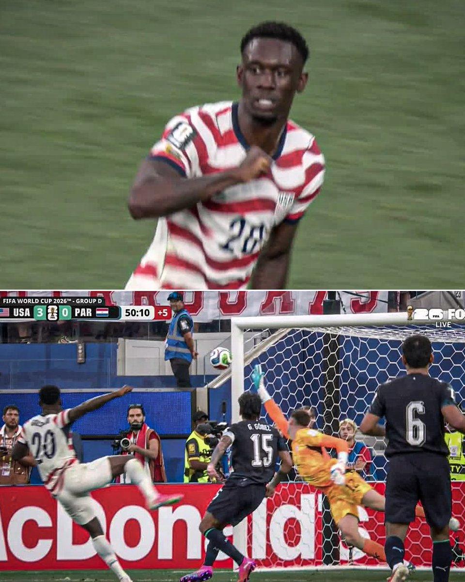 美国VS巴拉圭 美国半场3-0领先！巴洛贡独中2球⚽️ 