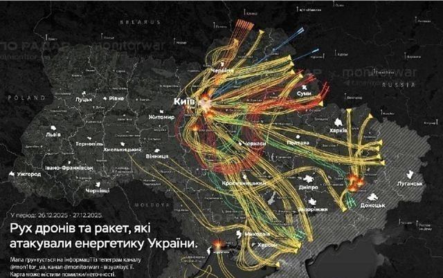 俄军对基辅的空袭，打法突然变了。不再是以前那种分散各地的袭扰，而是把几乎所有弹药