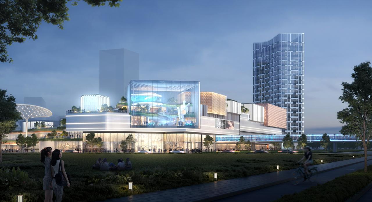 地铁S1号线未来大科学城站将建设TOD商业项目，未来科学城商业综合体总用地面积约