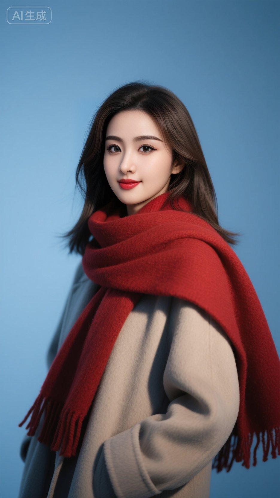 变装美女 红色气质裙装 ai知性优雅风范