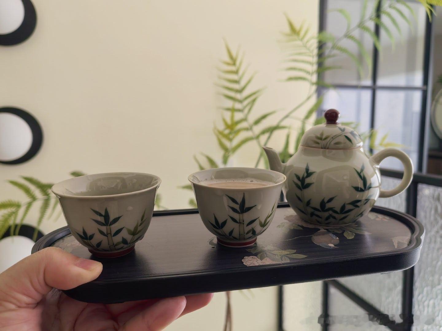 又攒了一套茶具！好可爱！竹子款 ​​​