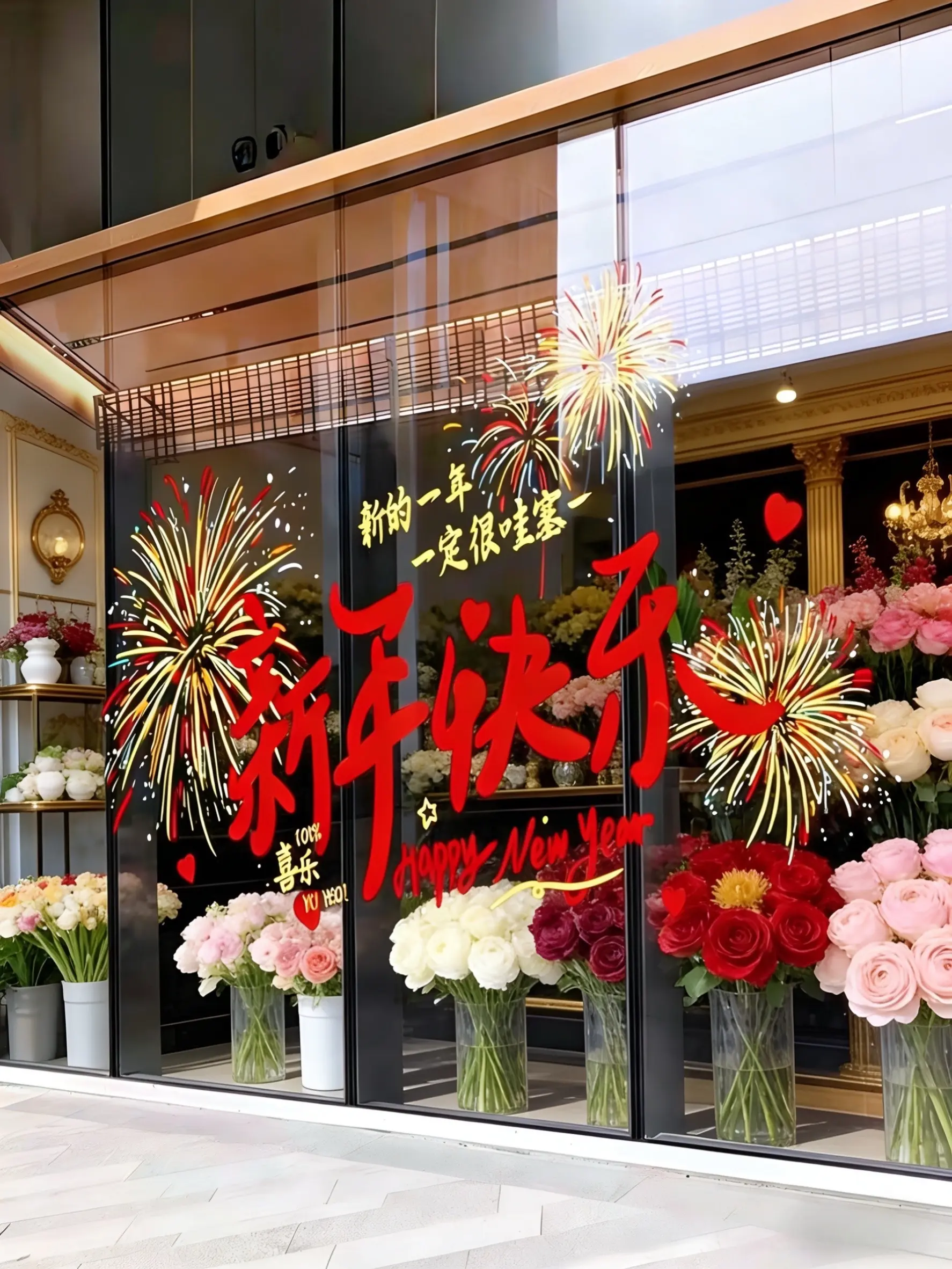 窗花 窗花贴 新年氛围感