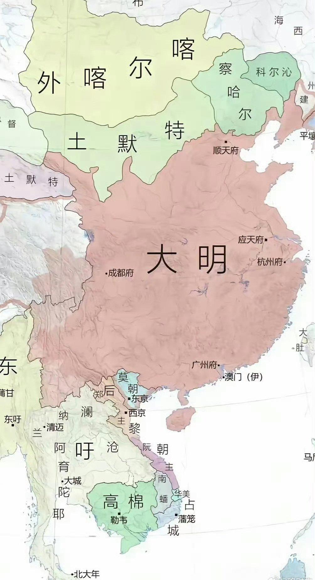 中国历史上，由南向北的统一战争成功的就两次。一次是朱元璋，一次是国民革命军北伐。