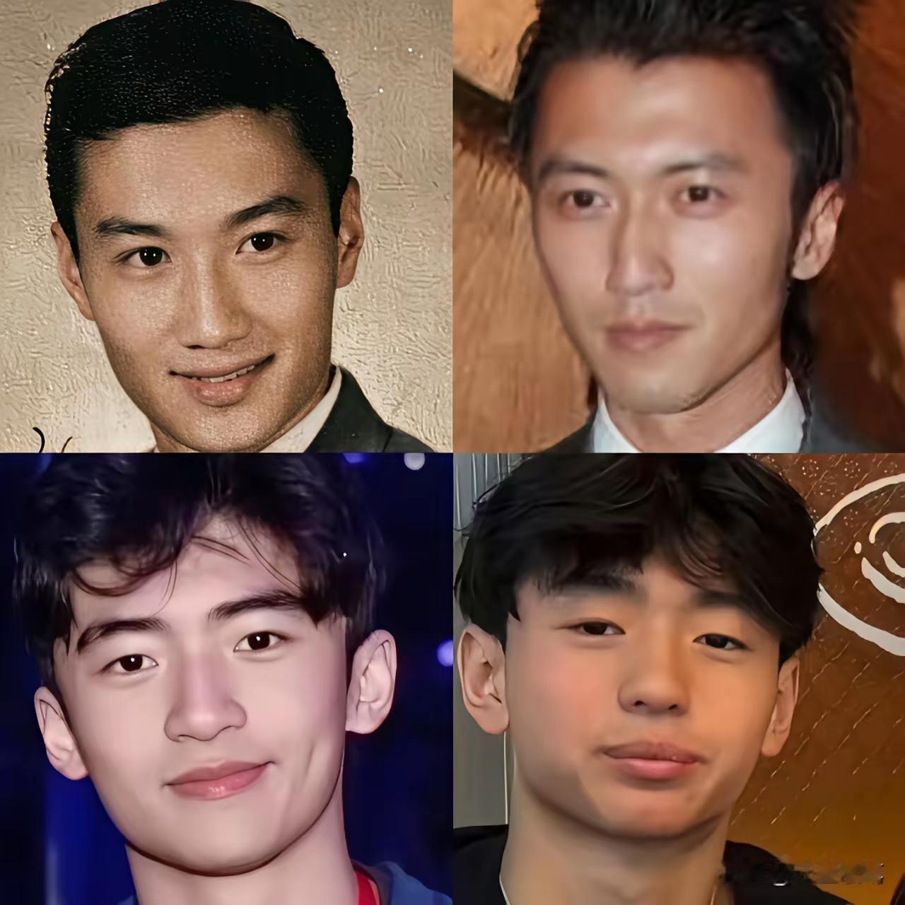 谢家三代人颜值对比
爷爷比爸爸帅
爸爸比儿子帅