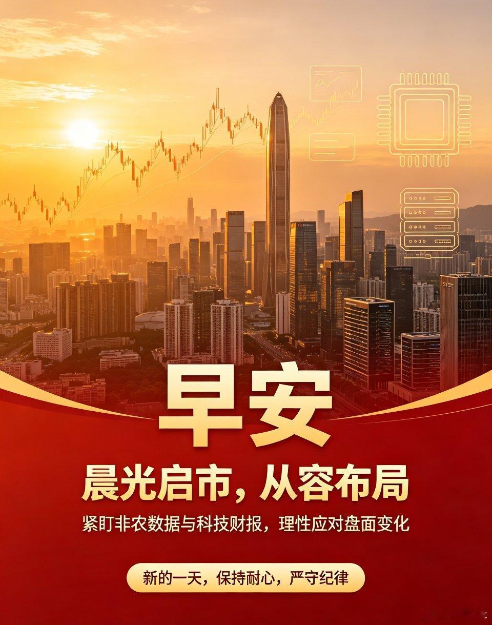早安各位股民朋友！新的交易日开启✨本周外围重头戏接连登场：美国非农就业数据即将公