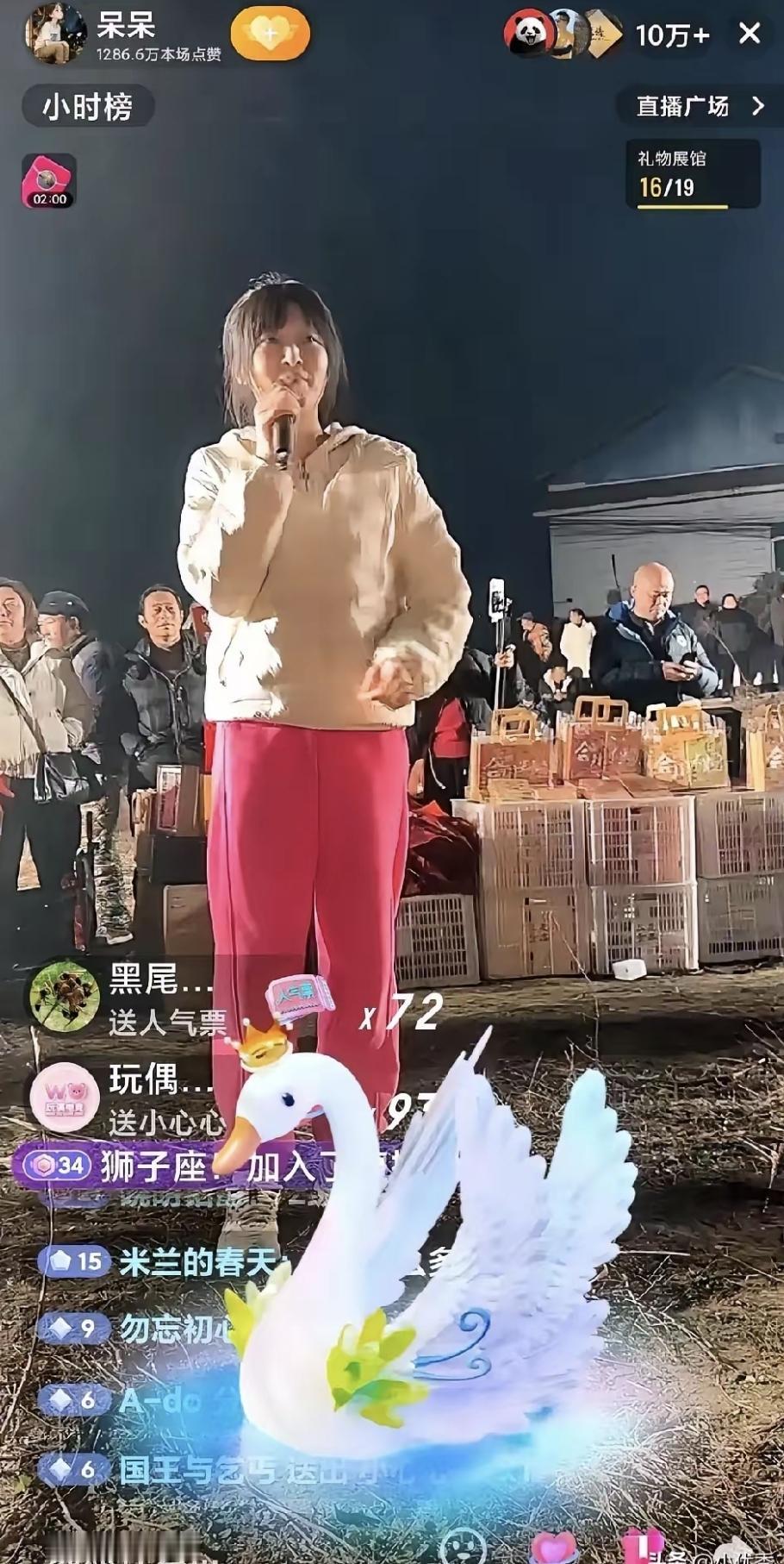 合川的呆呆妹子前两天发了个抖音，说家里要杀年猪，请人来帮忙按一下，管一顿杀猪菜。