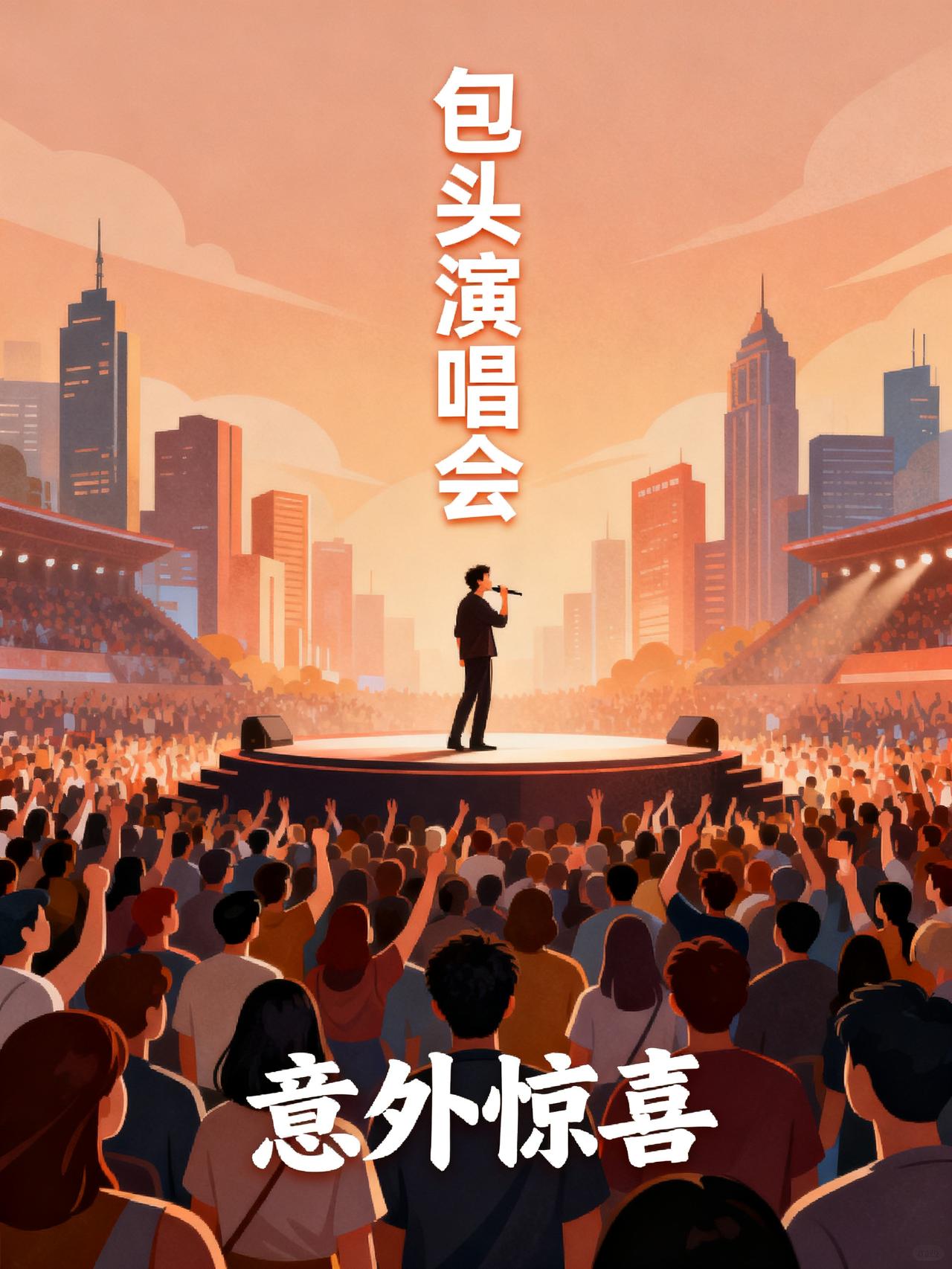 李克勤演唱会迟到2小时，3万人等得不耐烦，结果一个素人救场，直接把演唱会变成了自