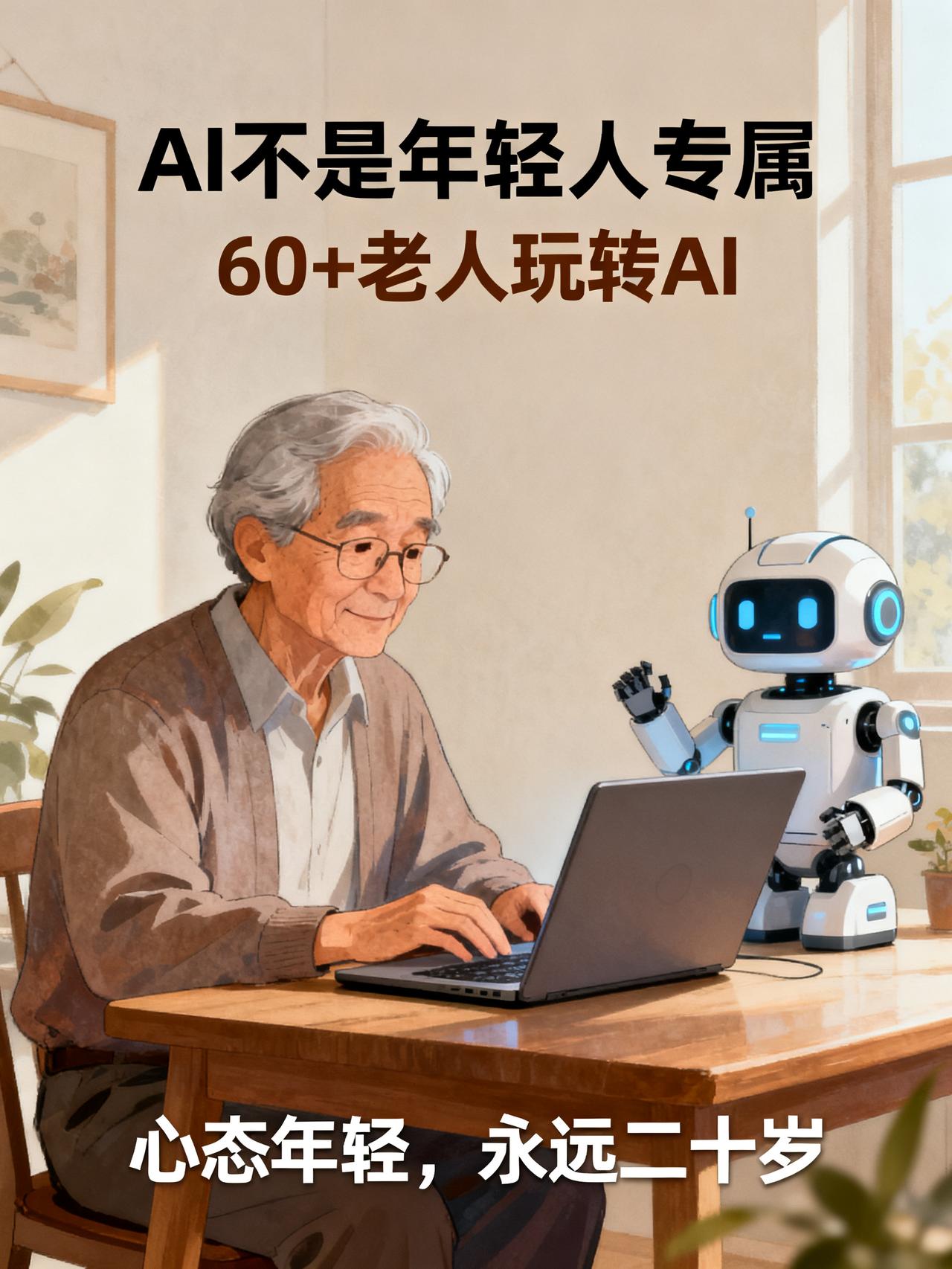 60多岁的我，每天用AI写方案，处理工作，非常顺手
AI根本不是年轻人的专属专利