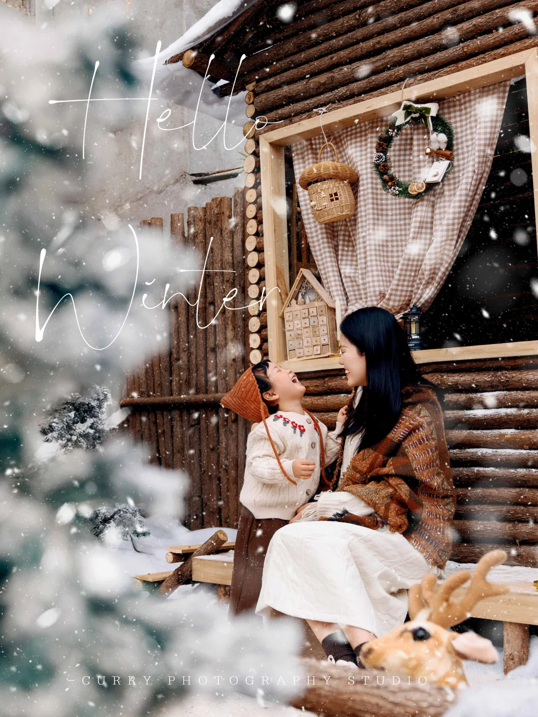 郑州亲子照｜雪地里的童话风雪屋🎄❄️