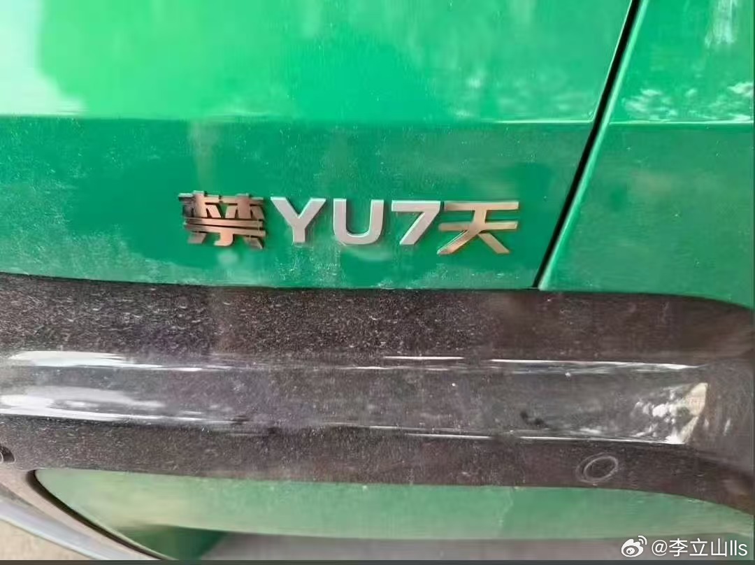 真系人才，yu7原来还能这样解读的 