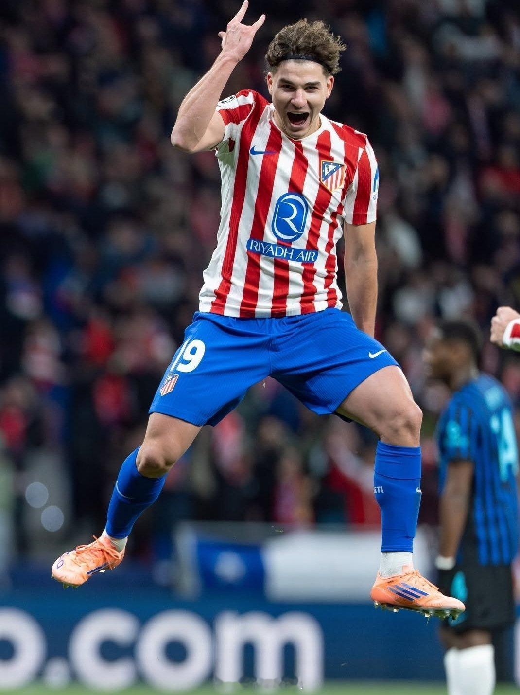 欧洲冠军联赛🏆 阿根廷球员 表现👇马德里竞技2-1国际米兰朱利安·阿尔瓦雷斯