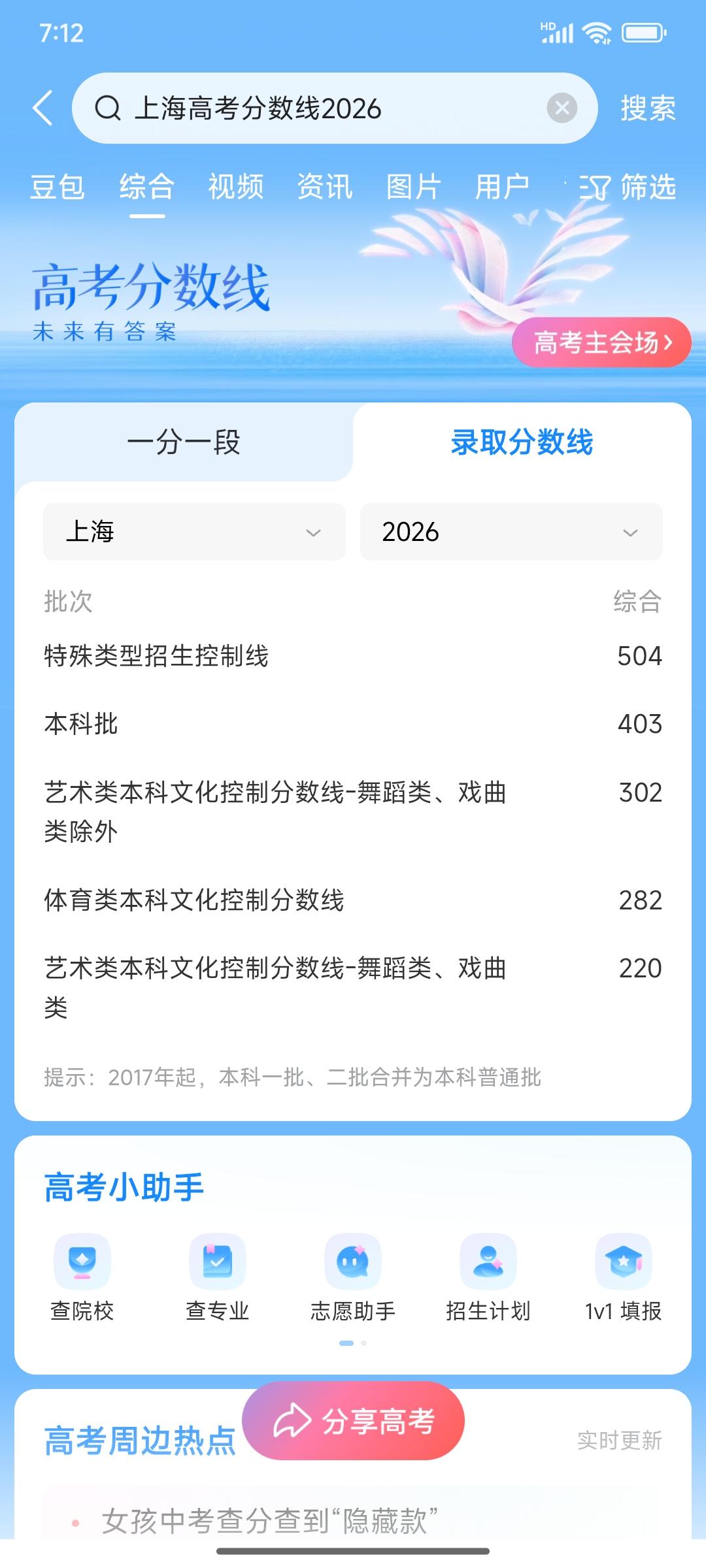 我一亲戚，今年在上海高考，本以为那里考大学很容易，可到现在也问不到分数，估计是考