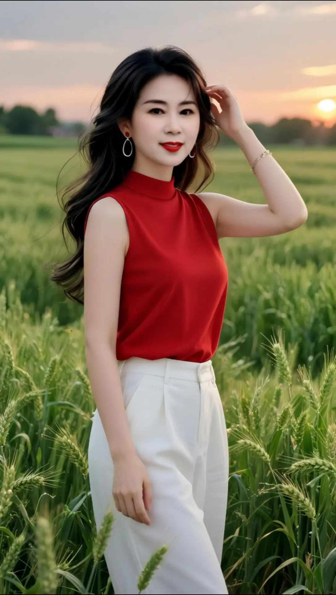 AI田园逆光照 随变ai随便玩