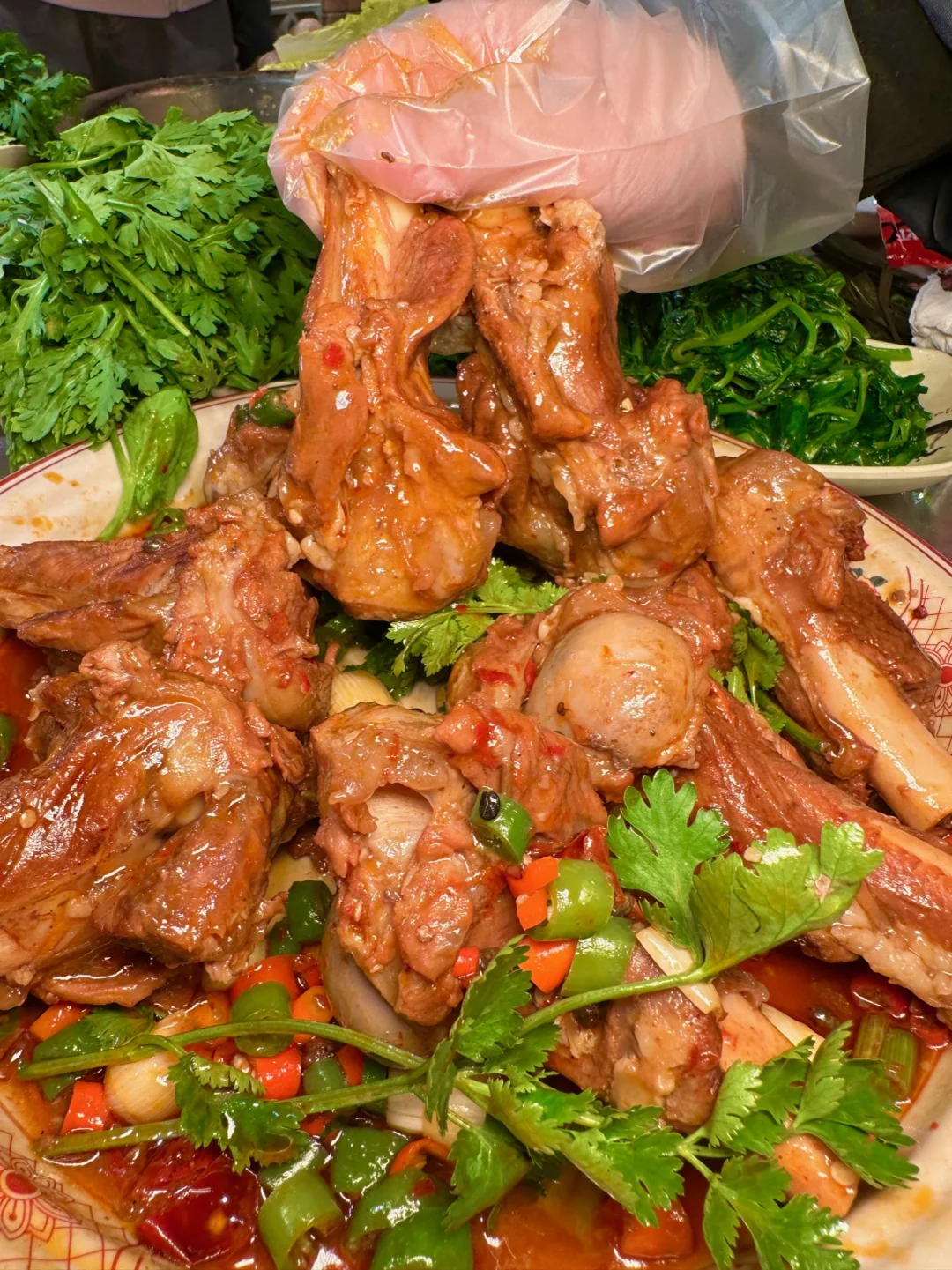 成都的！！羊排手抓饭，好吃晕了。。。