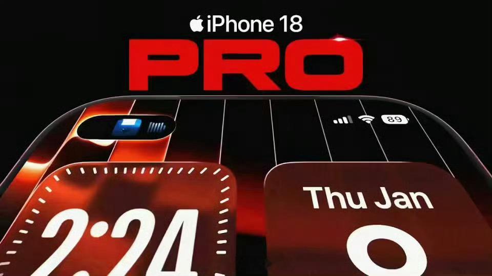 iPhone18Pro渲染视频曝光 这下有意思了，看来之前网传的左上单挖孔设计是