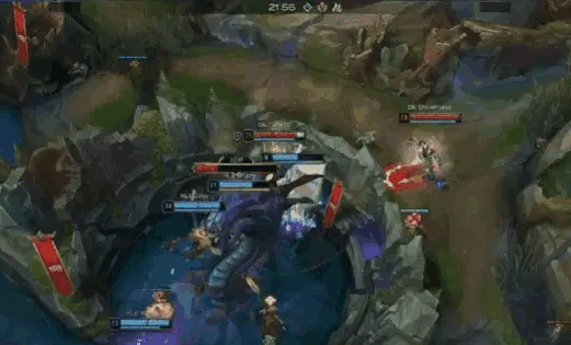 Canyon勇猛芮尔再抢大龙，DK双C高额爆发打退HLE