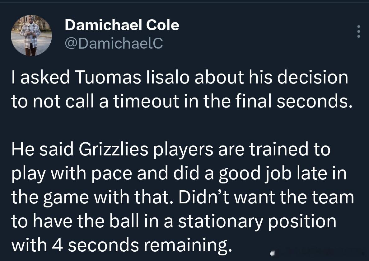 伊萨洛说以前训练过类似的情况，效果还不错，不想让球停留下来，意思就是直接干就完事