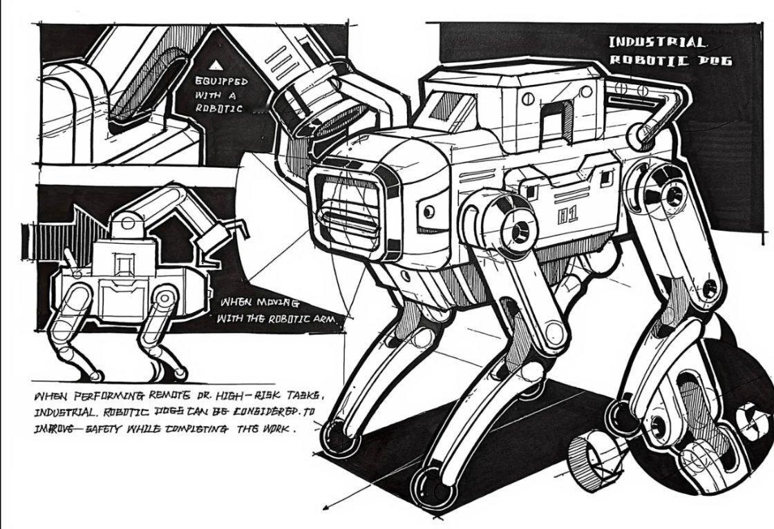 想象一下，未来机器狗会怎样：路口等红灯的时候，机器狗在前面半步的地方停下来，绿灯