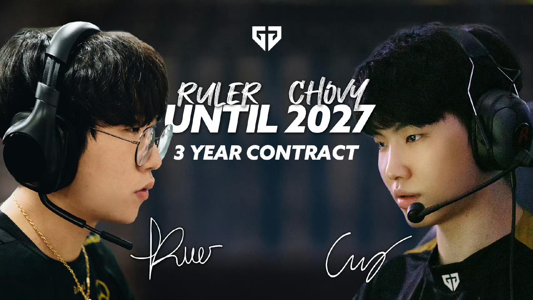 GEN新赛季阵容出炉 我没看错吧！Ruler和Chovy预约到2027年 
