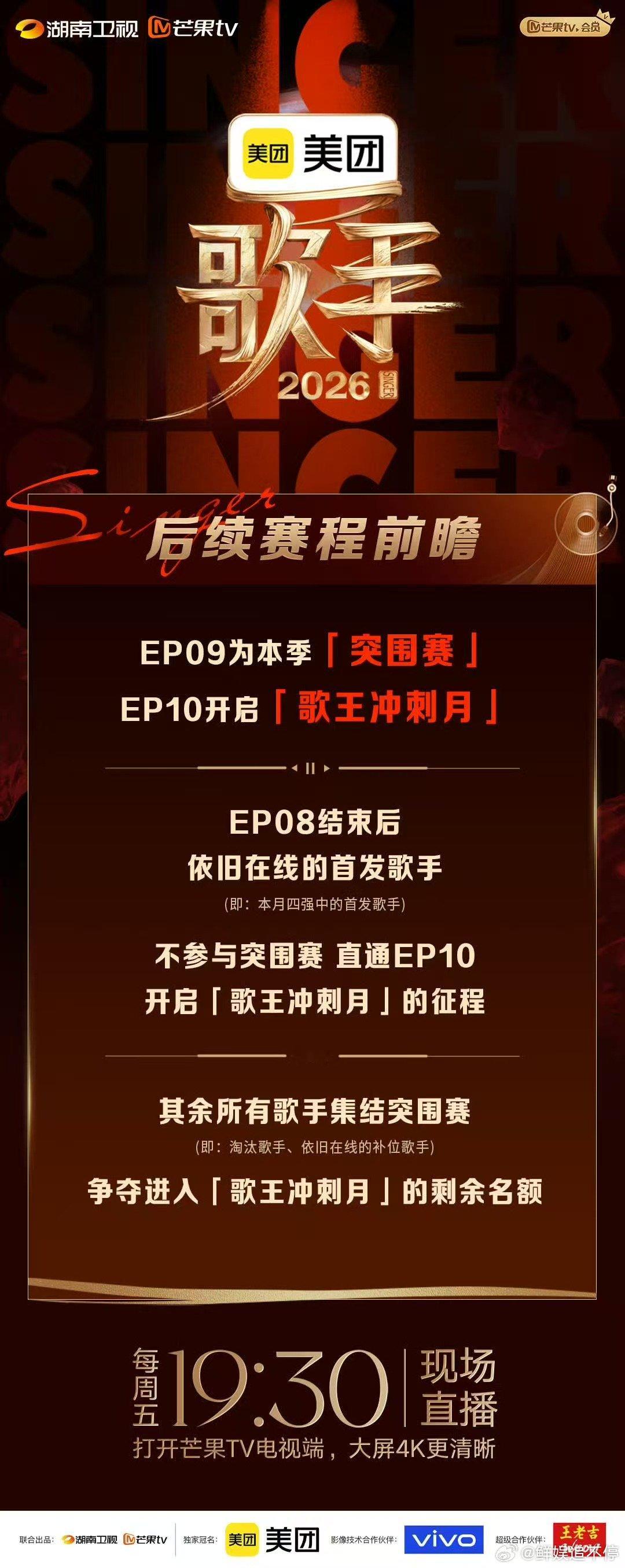 歌手2026第二轮月度决赛歌手2026第二轮月度决赛直播开启，竞争愈发激烈，本轮