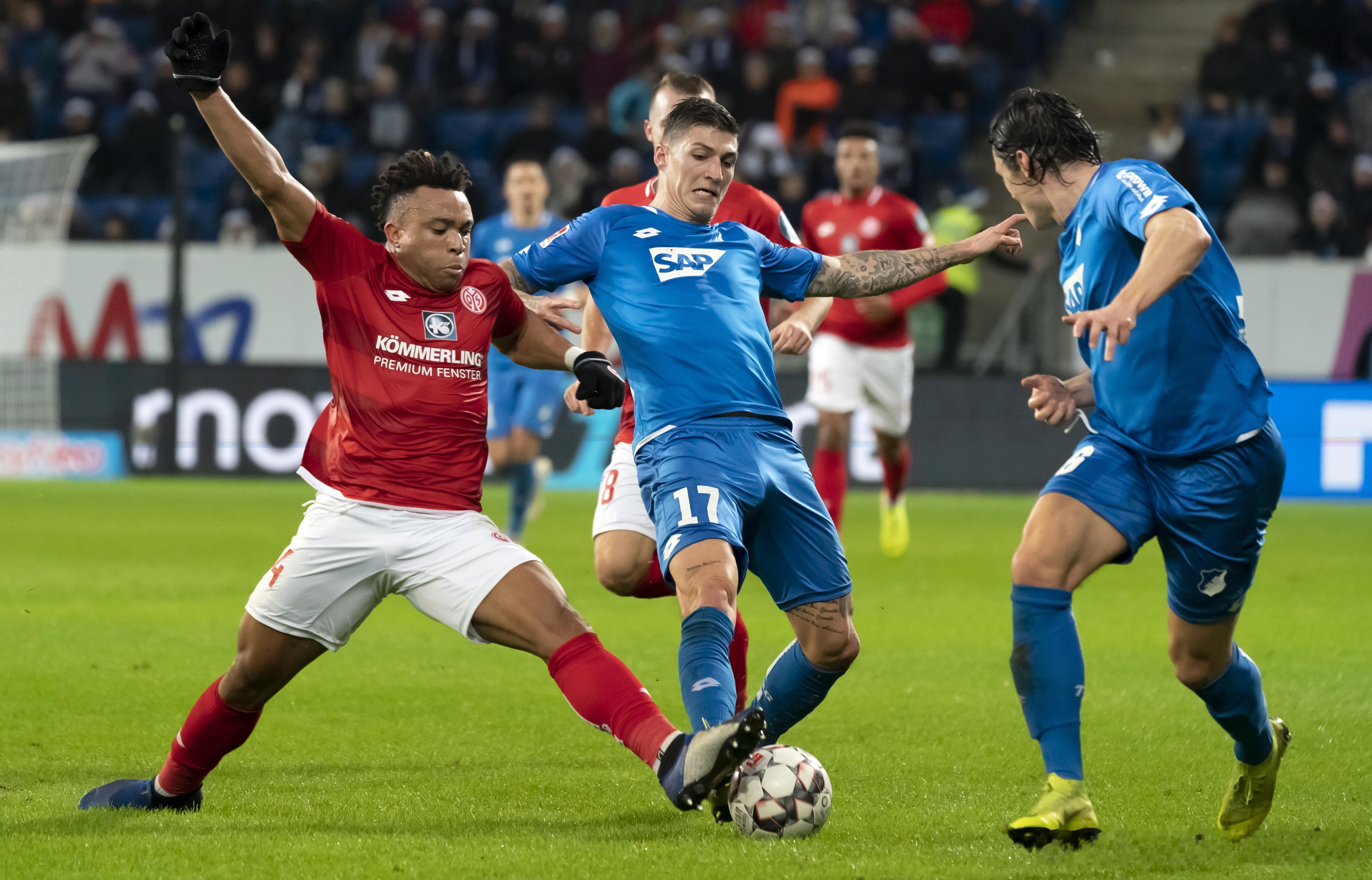 今日免费赛事情报更新！018  德甲 美因茨vs霍芬海姆实力战意1.美因茨联赛战