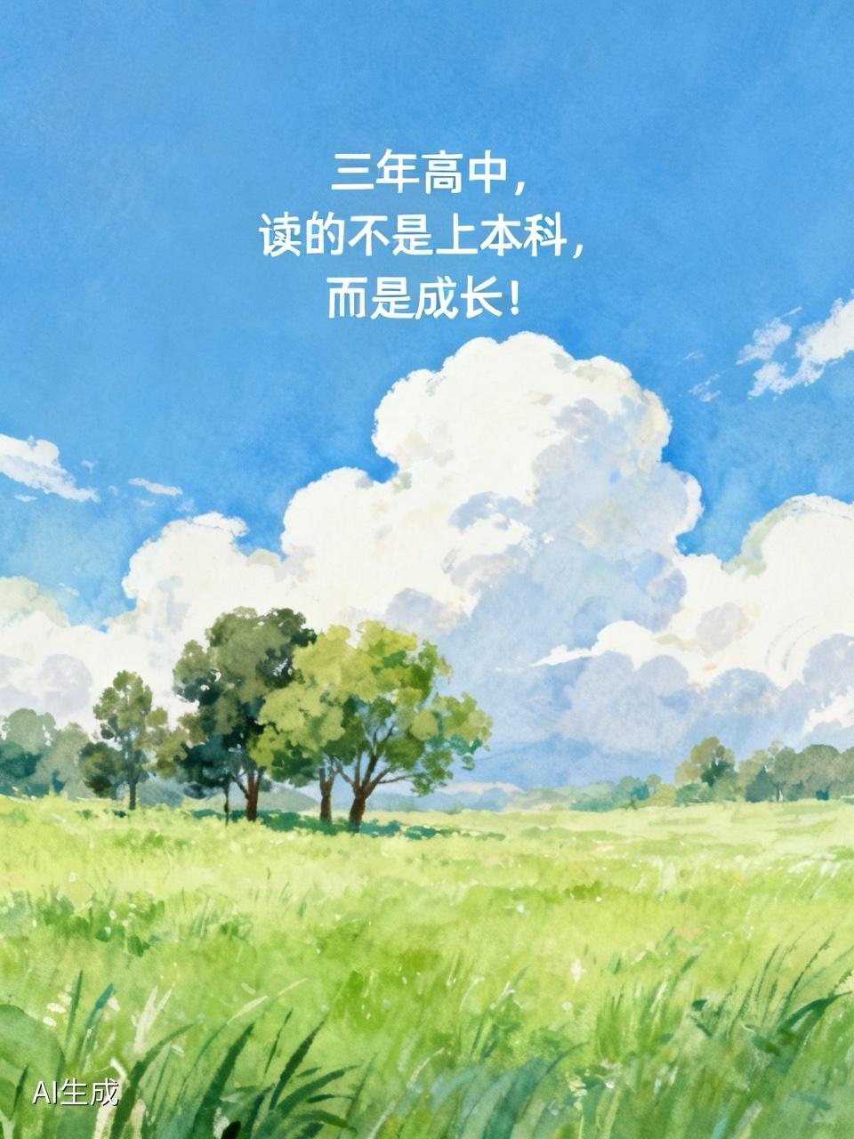 三年高中，读的不是上本科，而是成长！
这段时间，还有不少家长，仍在纠结孩子上高中