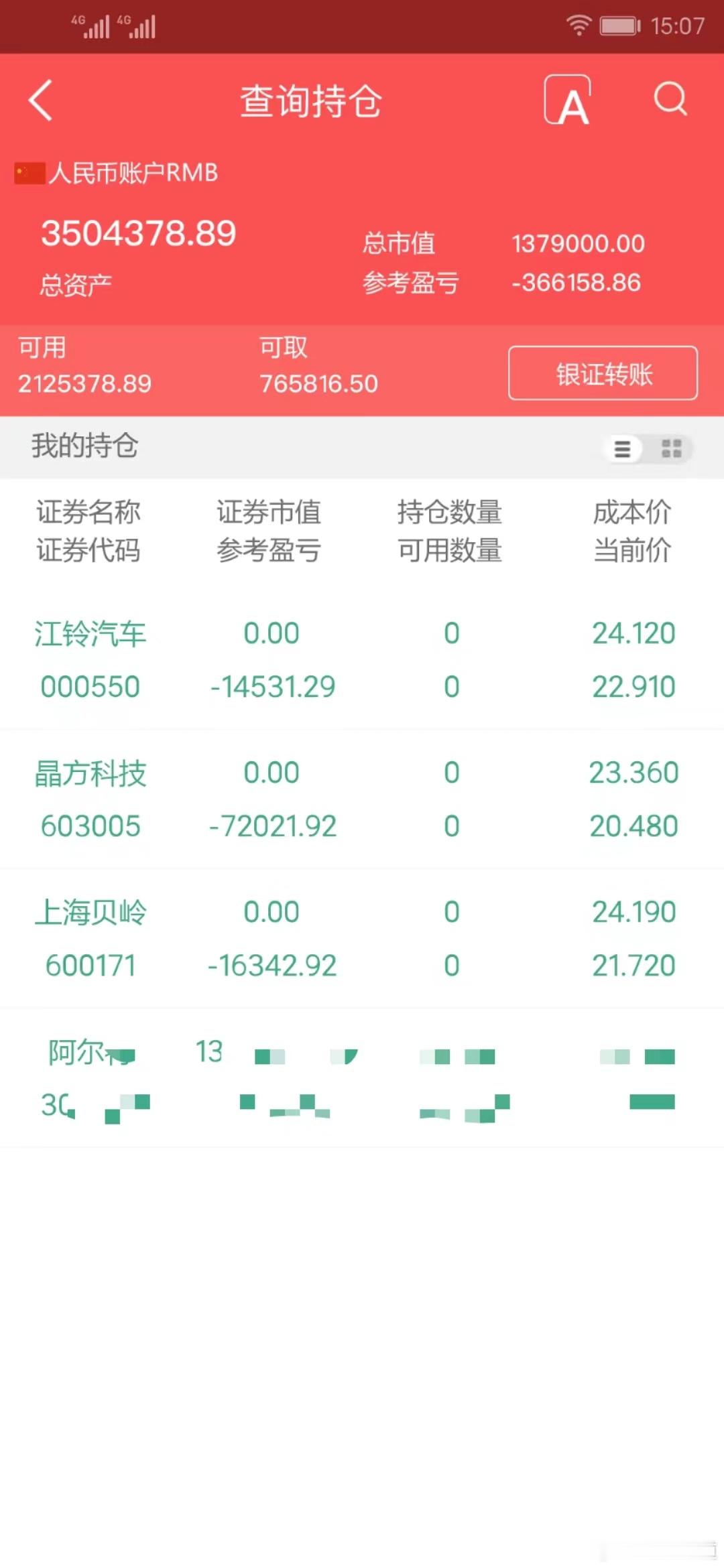 实盘擒龙；7月25日上午，3504378.89本金；46.7万，目前账户350.