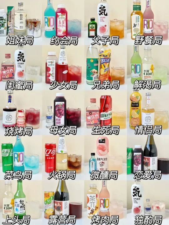 聚会微醺 | 超全酒单搭配指南🥂